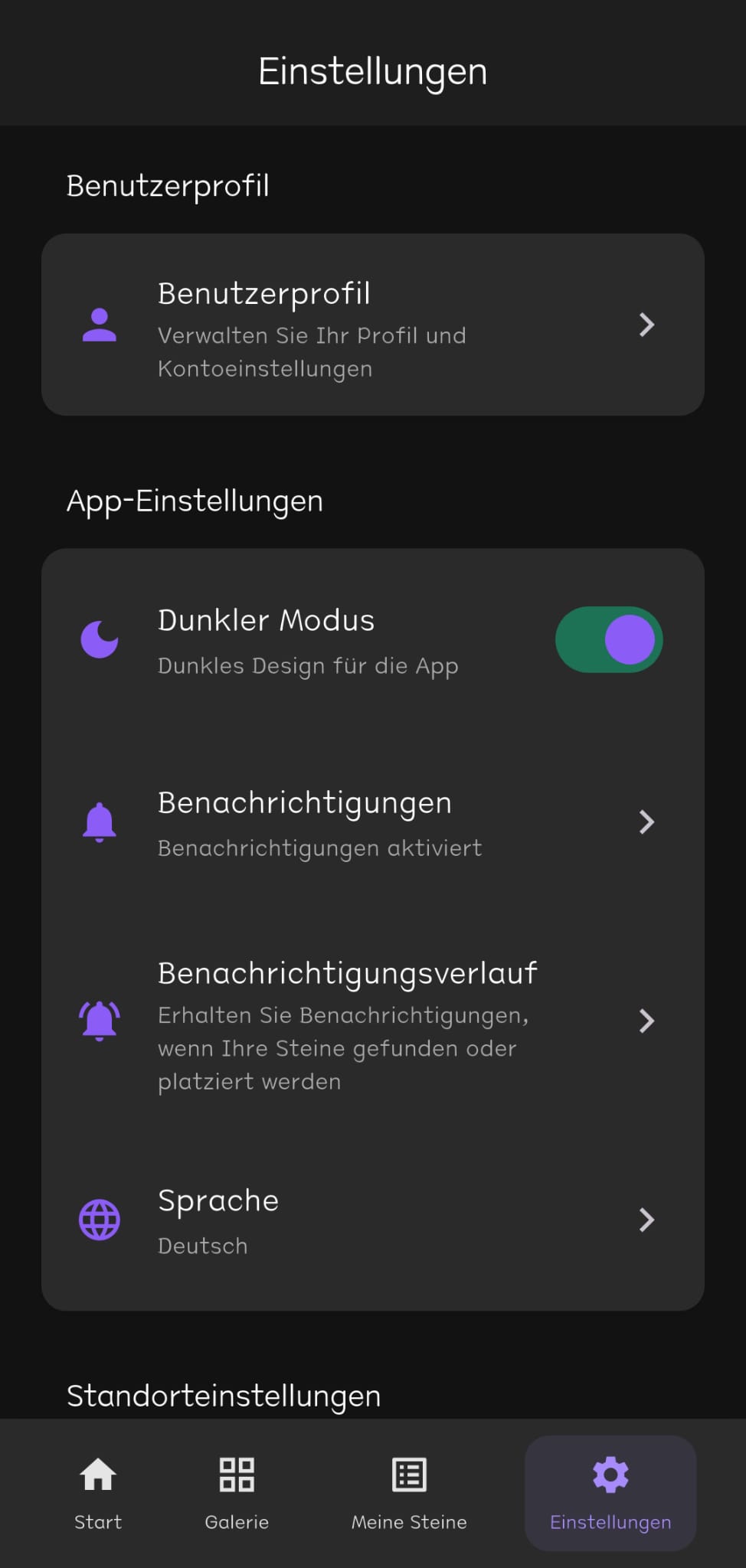 App-Einstellungen
